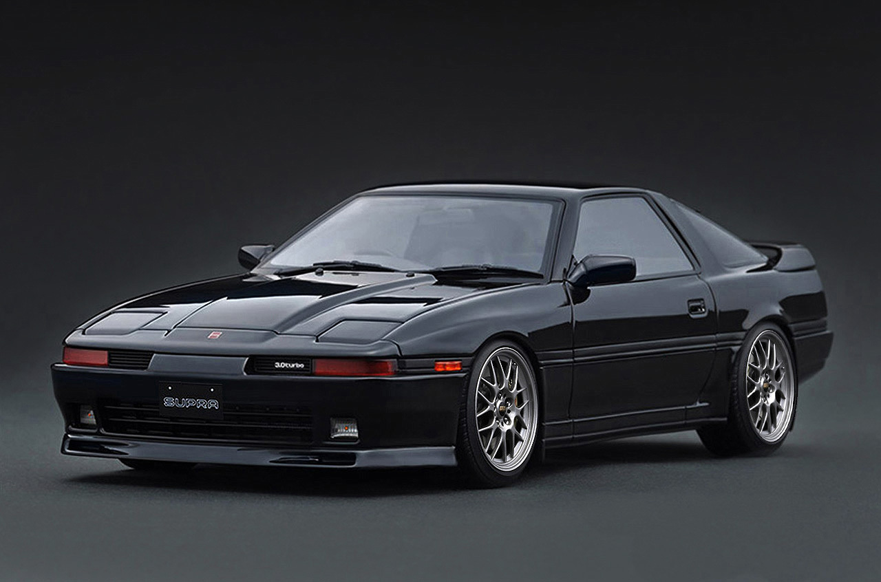 預訂(訂金$300) (預訂價$2214) :1/18 IG Toyota Supra 3.0GT Turbo LIMITED (MA70) Black (IG4108)