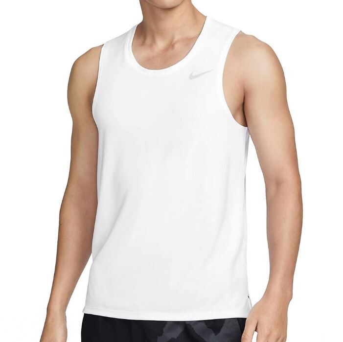 NIKE 背心 DRI-FIT 白色 運動背心 基本款 男 DV9322-100