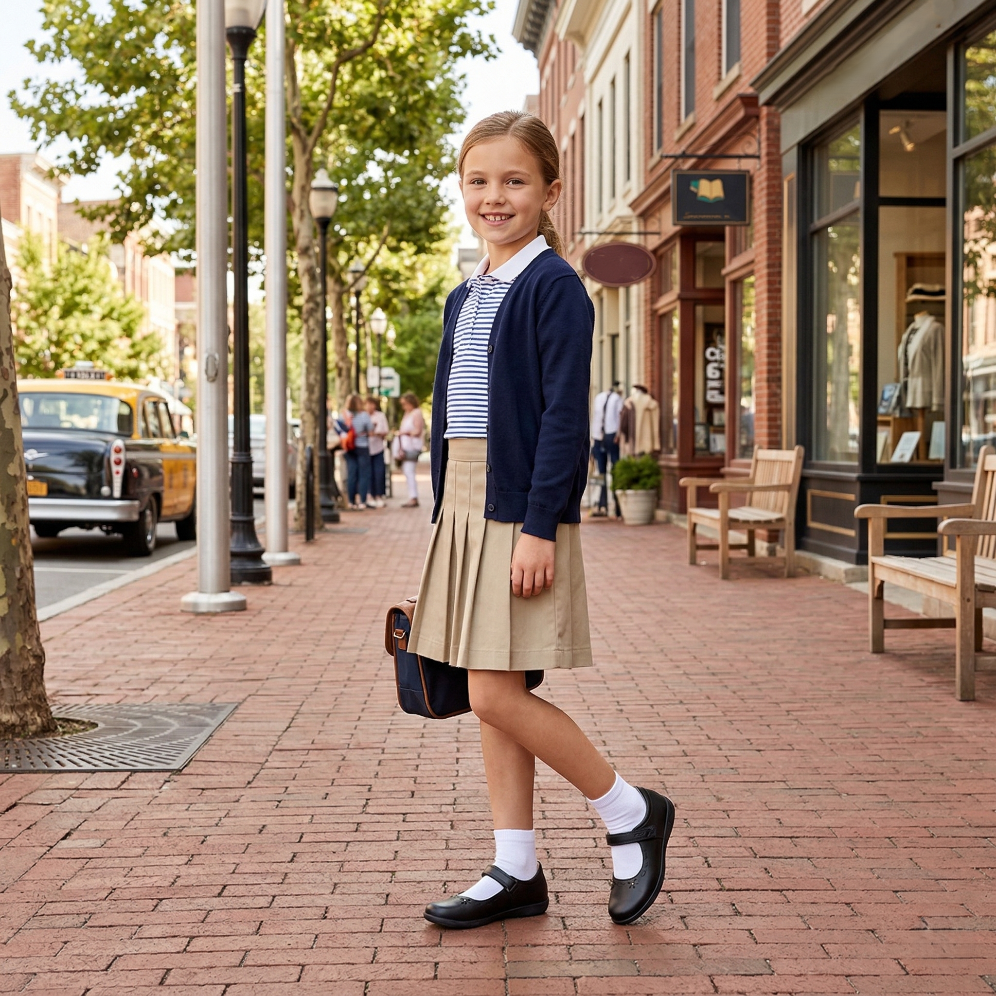 【預購】GEOX H032060  全皮革 Mary Jane 平底鞋