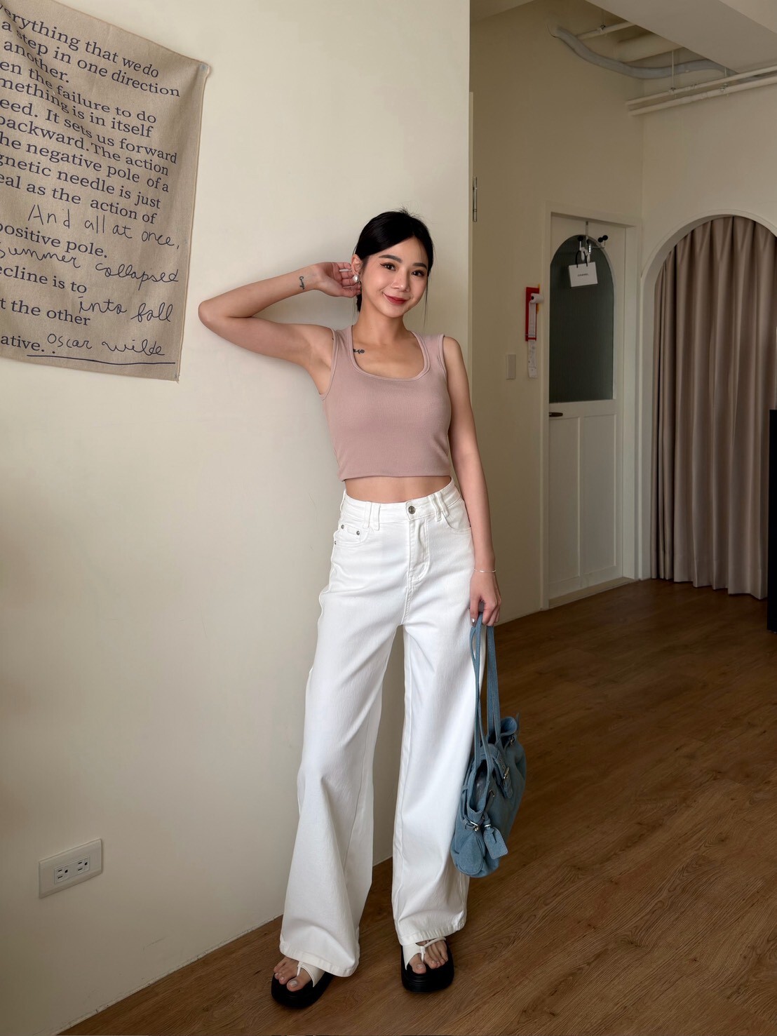 自留款遮副乳短版背心