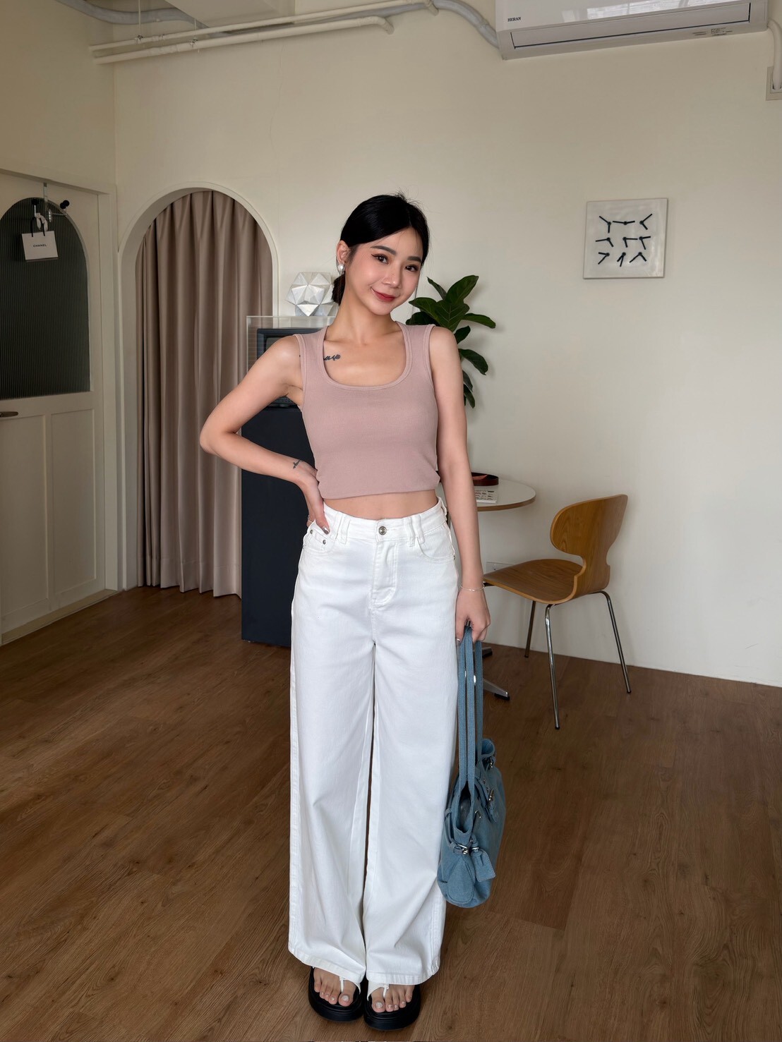 自留款遮副乳短版背心