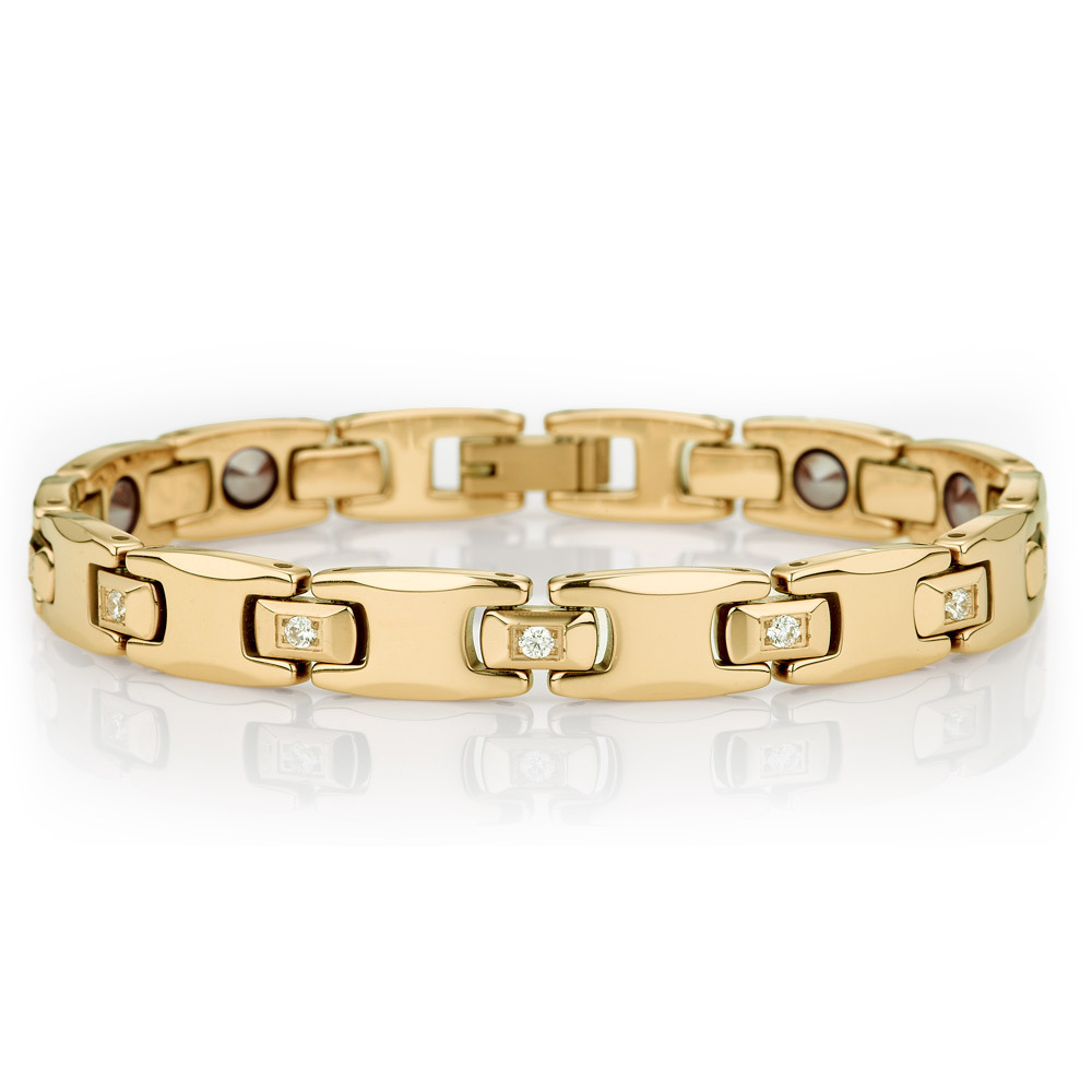 MASSA-G【Persephone波瑟芬妮】純鈦能量手環(金屬鍺4顆金色)