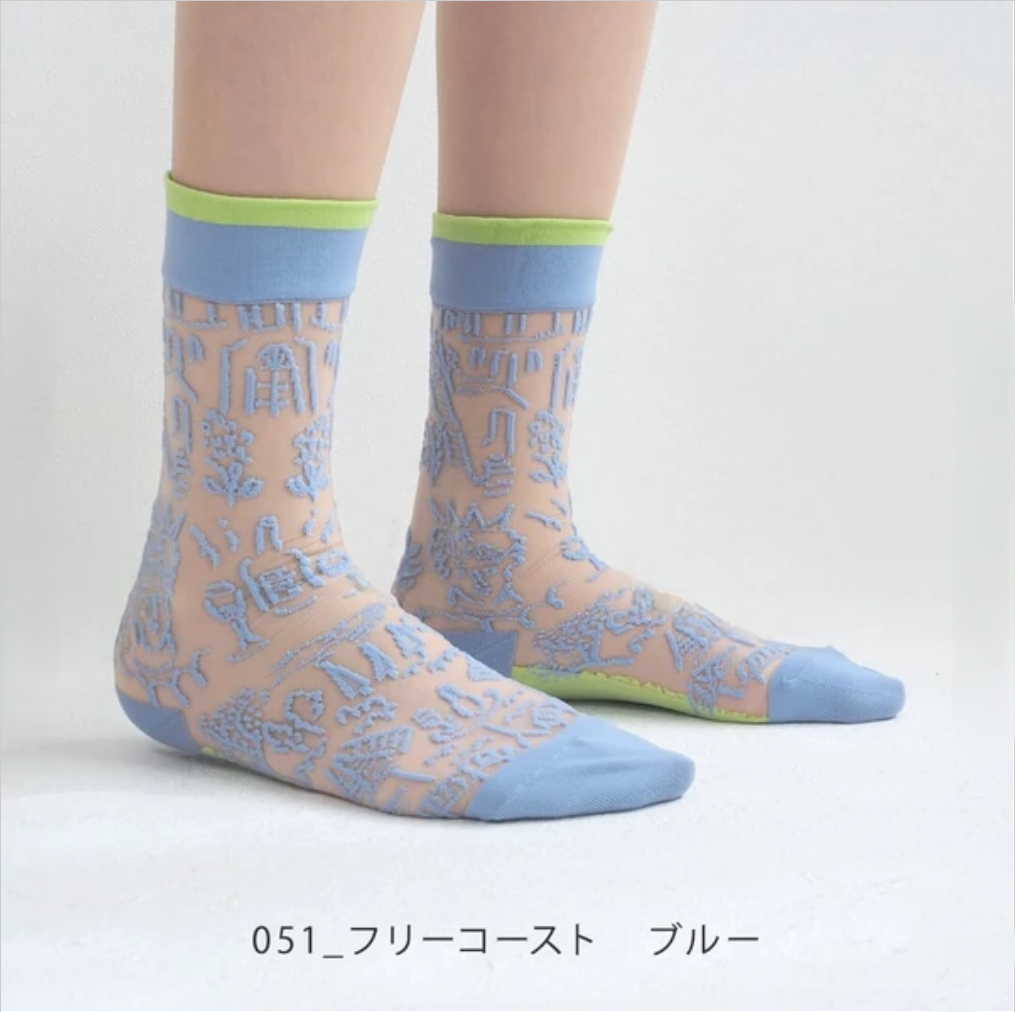 [andeotte] 輕薄透明襪子 (23-25 cm) 日本製造