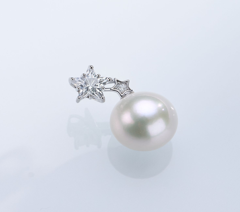 E19 "雙子星珍珠吊墜【送銀鏈】 （DSDZ088WB-649）" $598