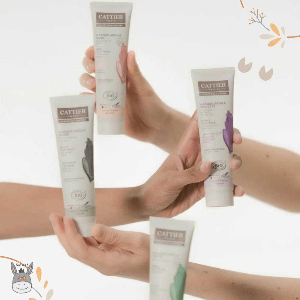 Cattier 有機天然礦物泥清潔面膜 100ml (5款)