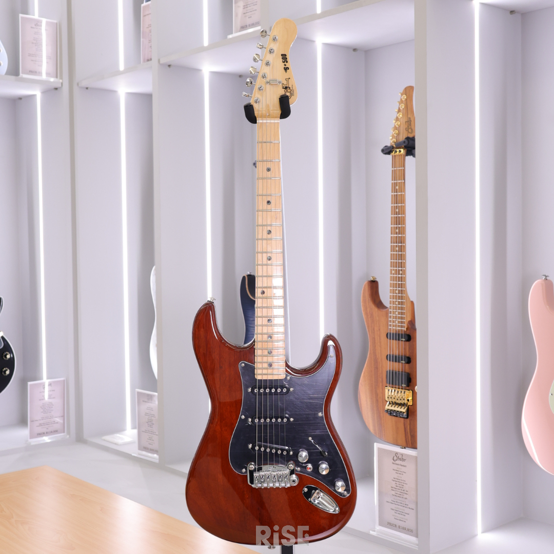 G&L USA C.L.F. RESEARCH S-500 Mocha 單單單 電吉他 含琴袋