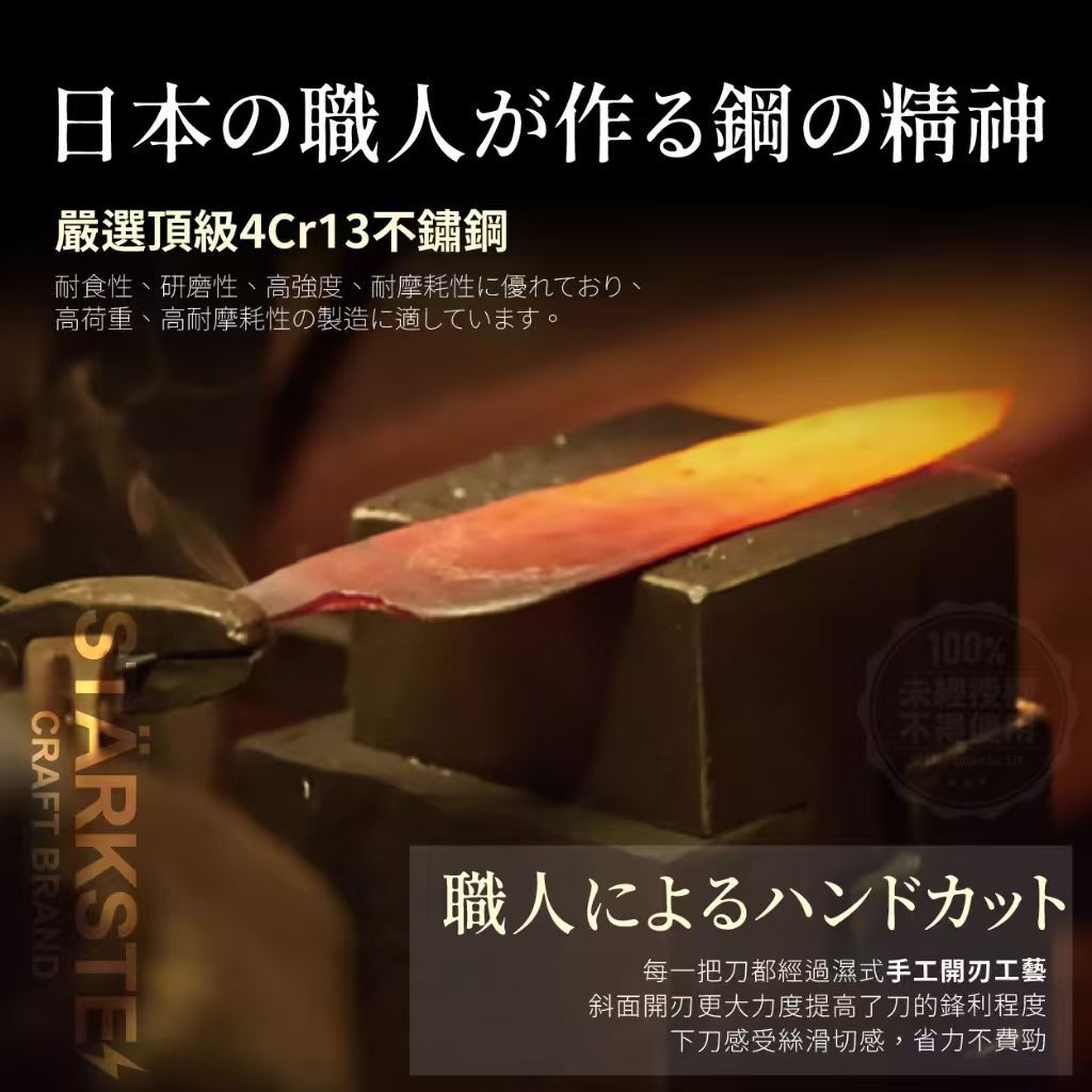 WSBB10874  💎STÄRKSTE⚡️日本職人專用一體成形三德萬用刀💎（5月下旬）