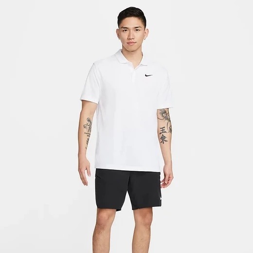 NIKE 短T COURT DRI-FIT 白色 運動 POLO衫 短袖 男 DH0858-100