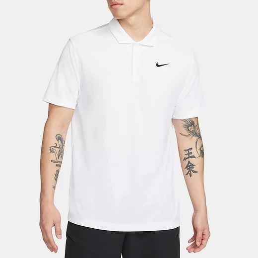 NIKE 短T COURT DRI-FIT 白色 運動 POLO衫 短袖 男 DH0858-100