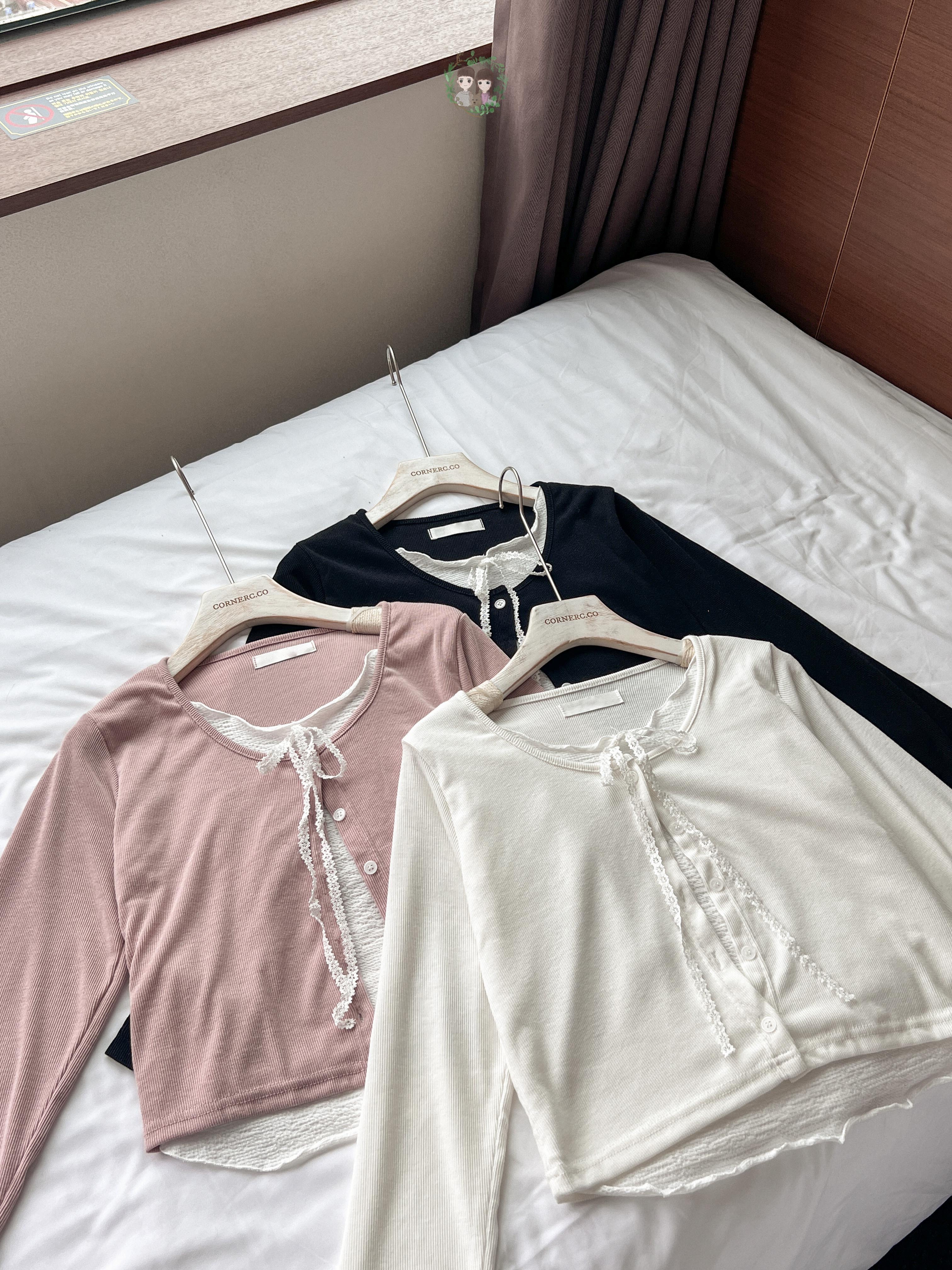 Lace Ribbon Layering Top〈🇰🇷DAY 2〉