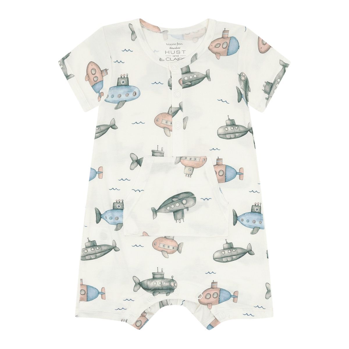 〖 Hust & Claire 〗米白潛水艇竹纖維連身衣