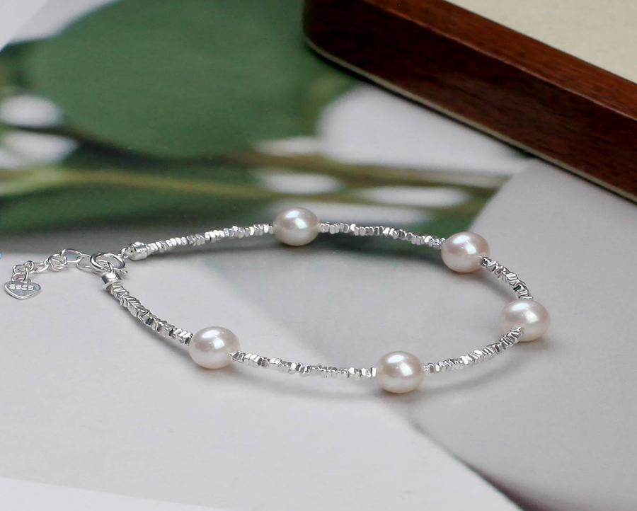 (限量13) E27 "碎銀子珍珠滿天星手鏈  (DSSS-D-037-399)" $388