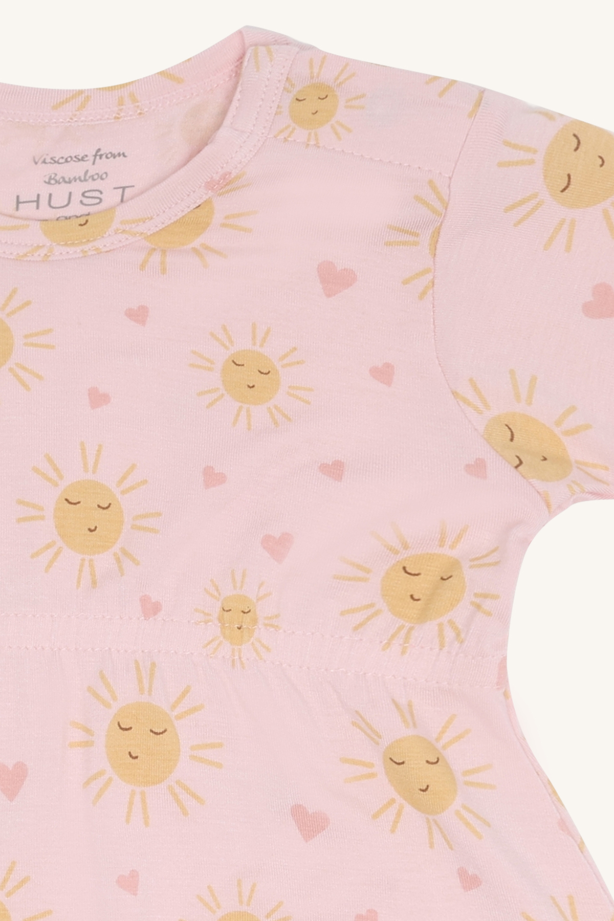 〖 Hust & Claire 〗粉色小暖陽竹纖維連身衣