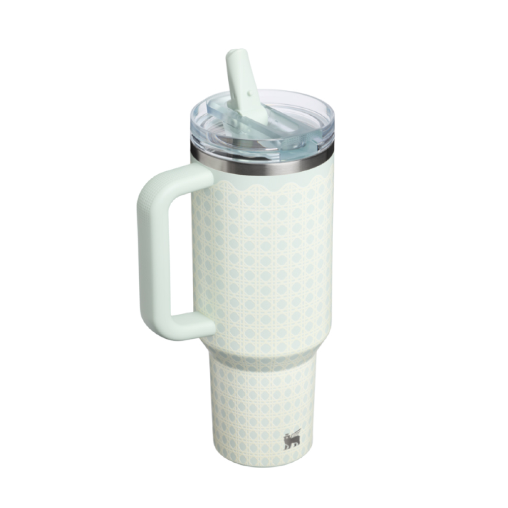 STANLEY 防漏吸管隨手杯 1.18L / 鼠尾草藤編