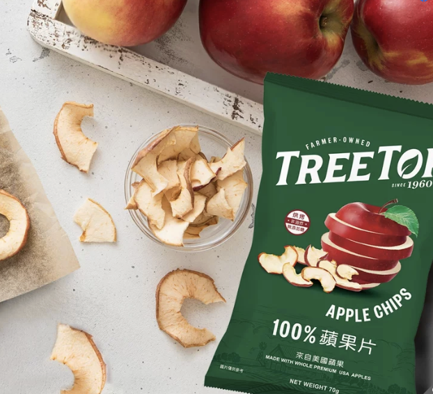 台灣COSTCO TREETOP 100%蘋果片 70公克 X 3入  (T3 CO867)