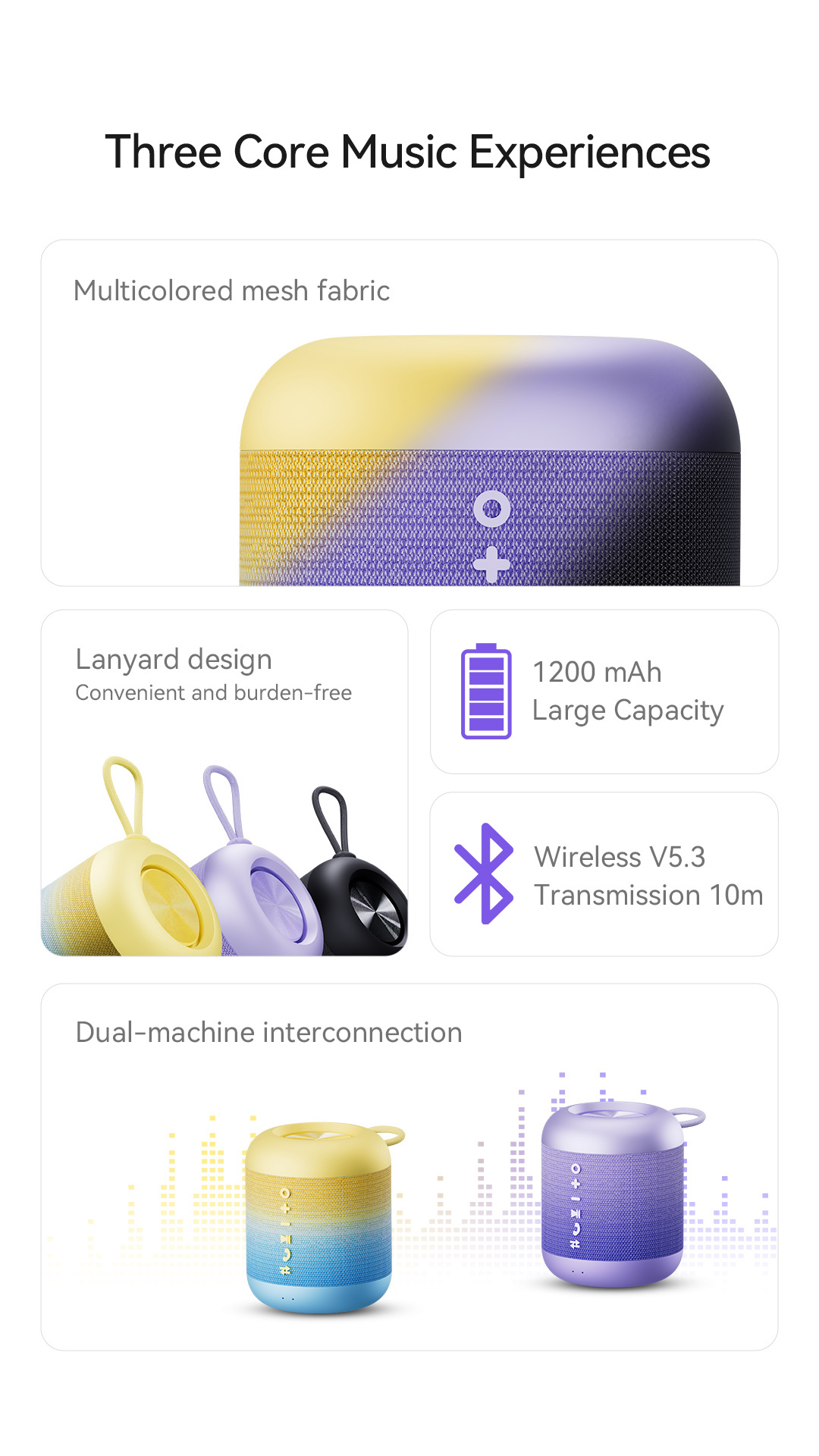 Recci True Wireless Bluetooth Speaker RSK-W52