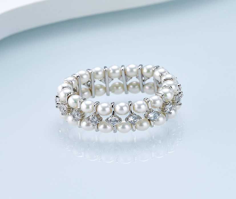 E35 "珍珠雙排戒指 (DSJZ004YB-B229)" $238