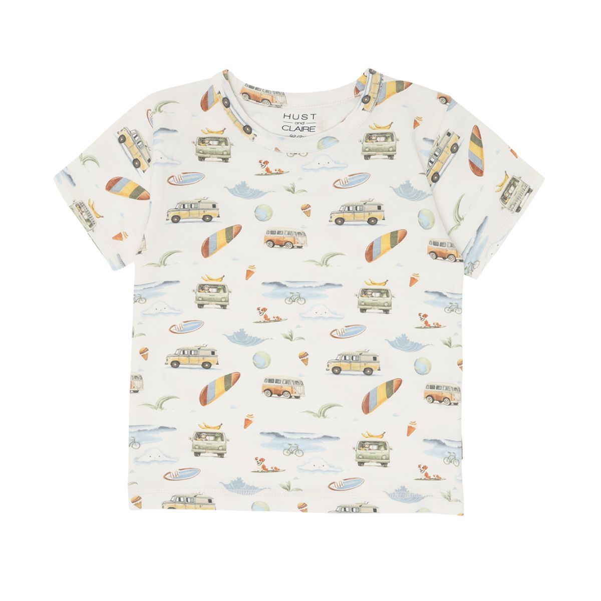 〖 Hust & Claire 〗米白趣旅行上衣