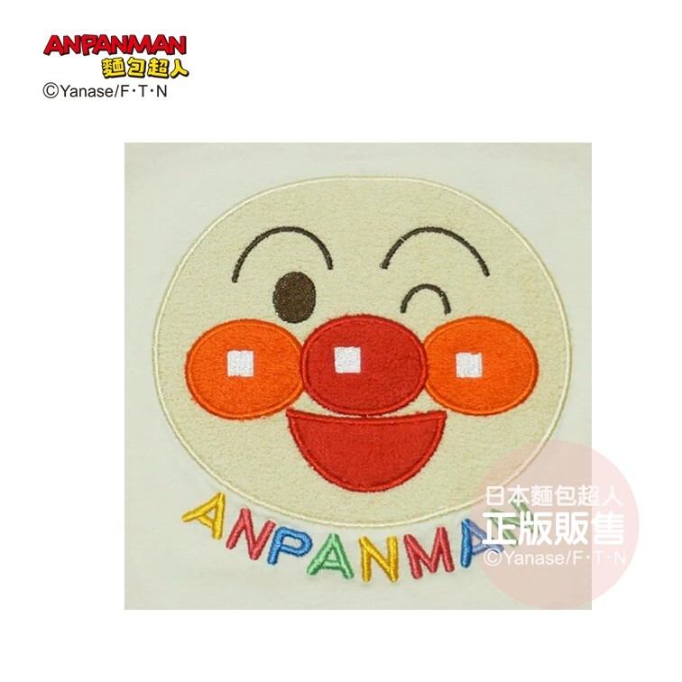 麵包超人 大臉兩面穿花邊短T-米白 (80、90、100cm)