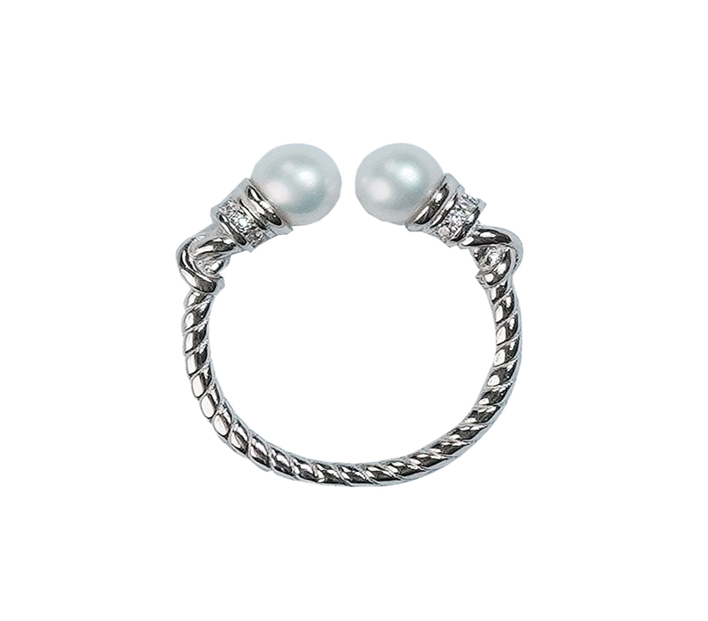 E39 "珍珠麻花戒指 (DSJZ-DS-001-180)" $168