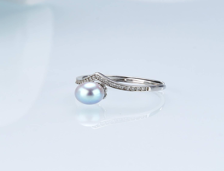 E43 "海水真多麻珍珠皇冠戒指 （HSJZ005HZ-499）" $458