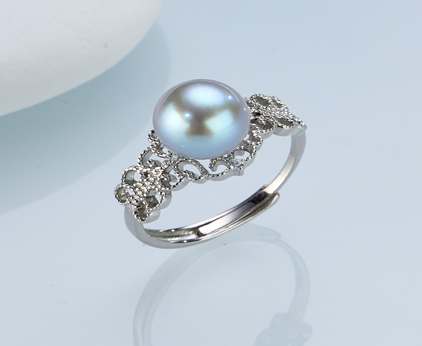 E46 "海水真多麻珍珠宮廷風戒指 (HSJZ010SE-569)" $488