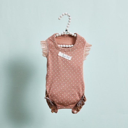 Louisdog 星期天方領連身褲＿乾燥玫瑰