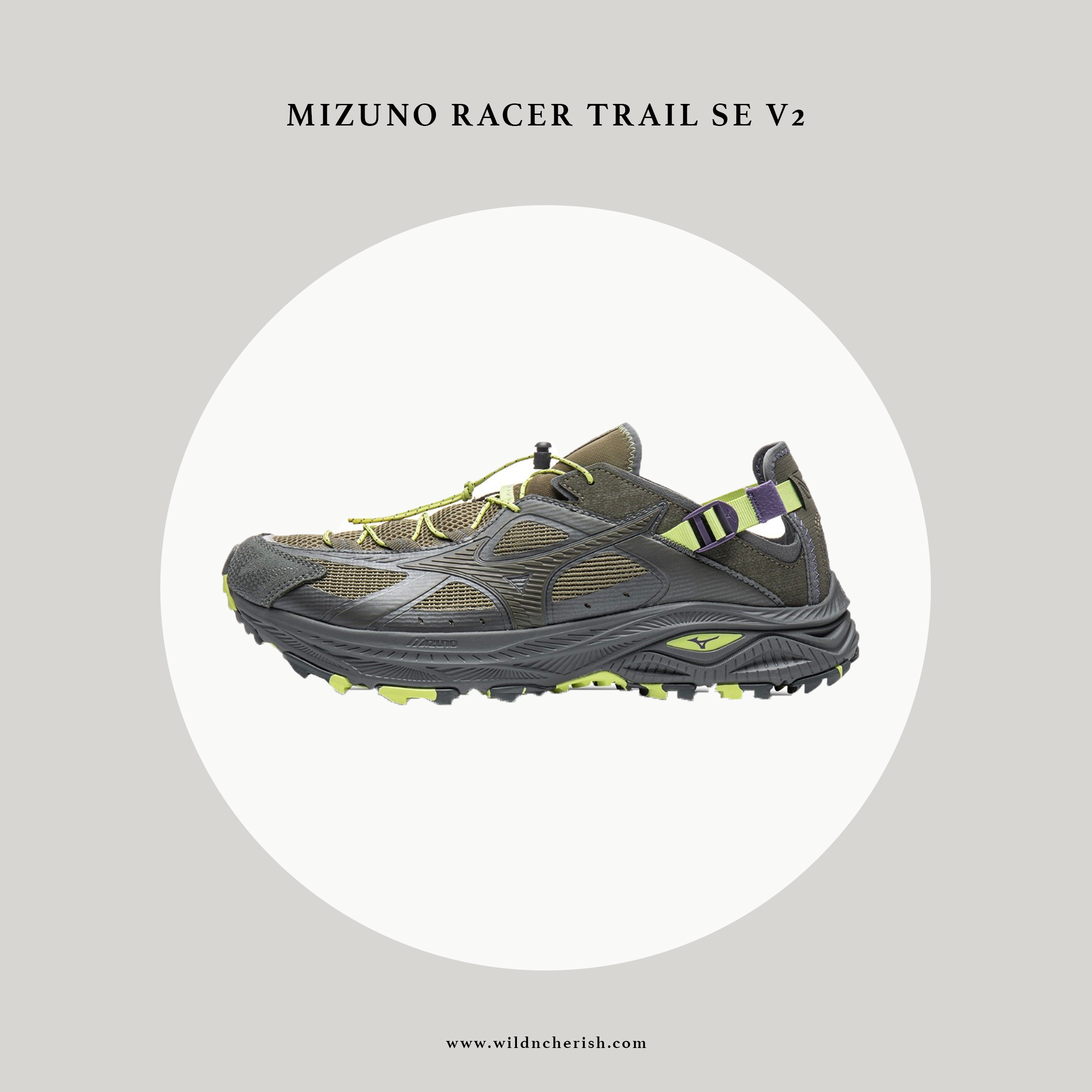 預訂 | Mizuno Racer Trail SE V2 橄欖綠色 越野涼鞋