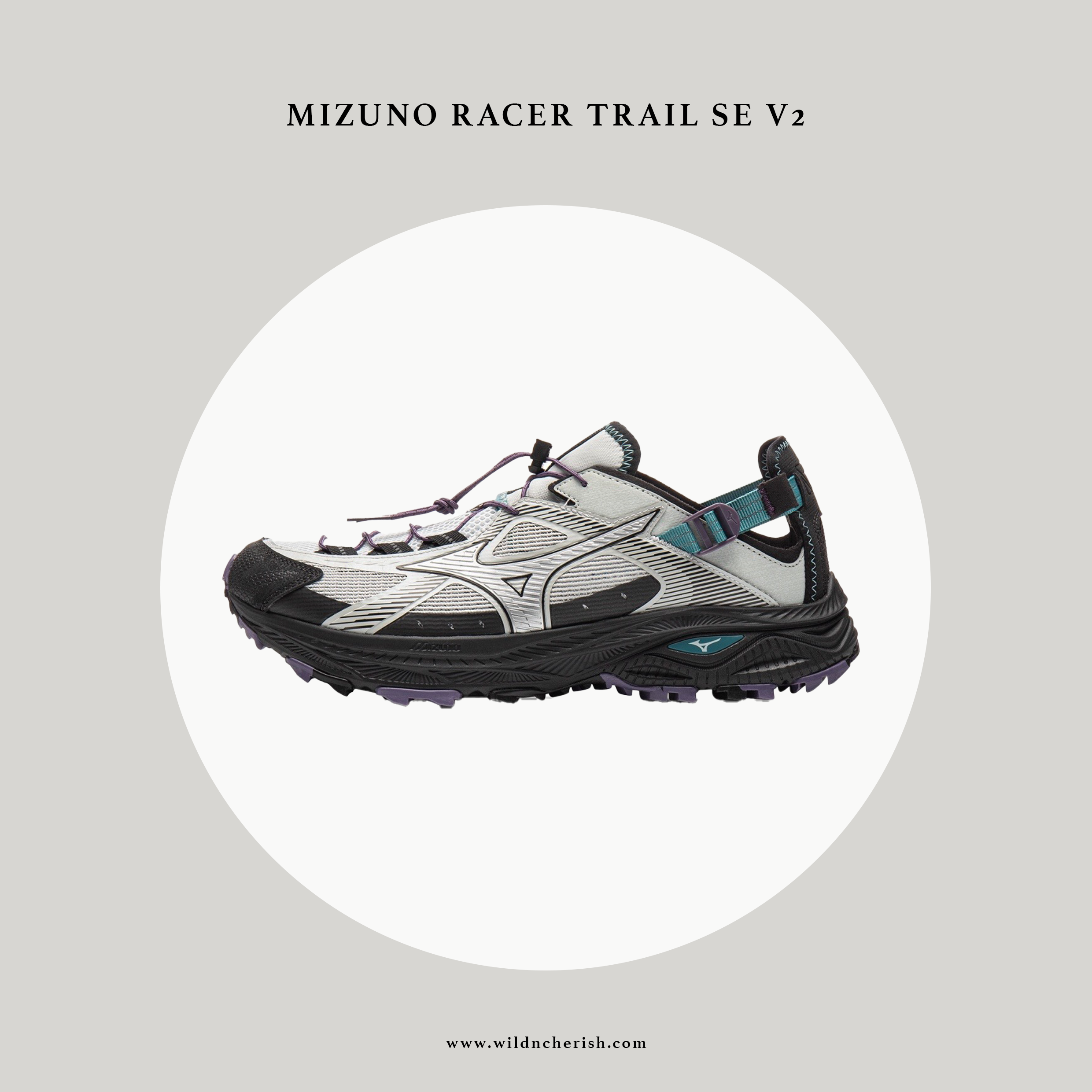 預訂 | Mizuno Racer Trail SE V2 灰黑色 越野涼鞋