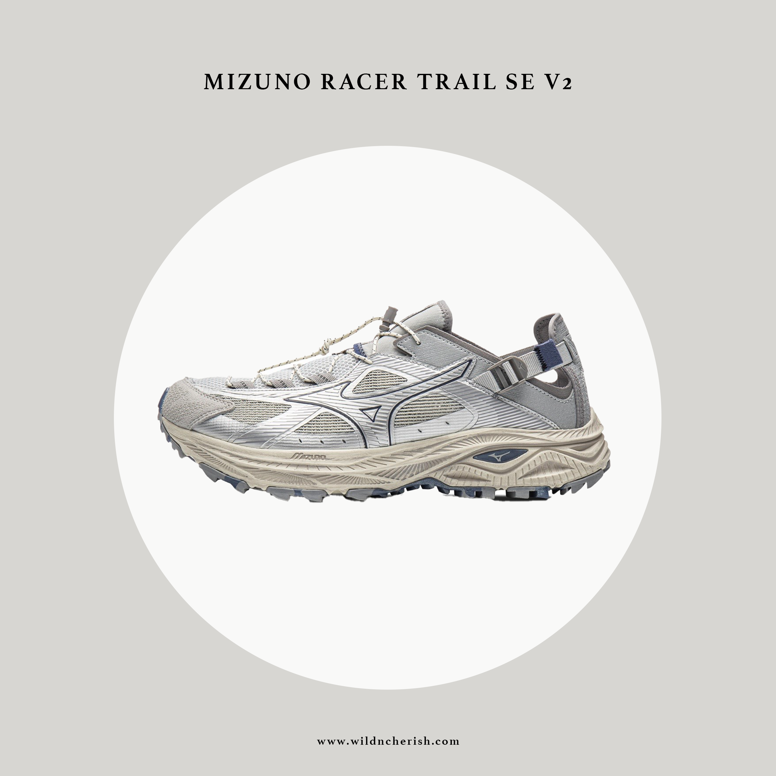預訂 | Mizuno Racer Trail SE V2 銀灰色 越野涼鞋