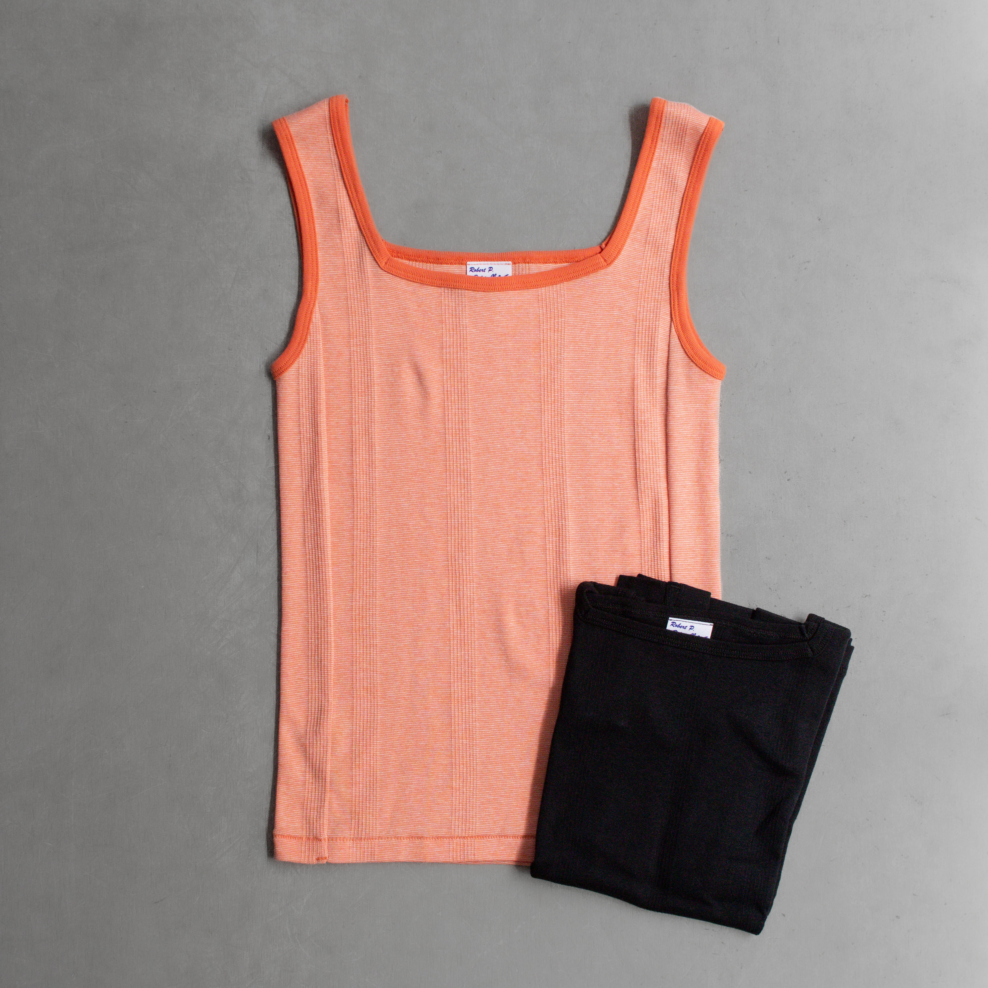 ROBERT P MILLER 862C SQUARE NECK TANKTOP 滾邊 方領 背心