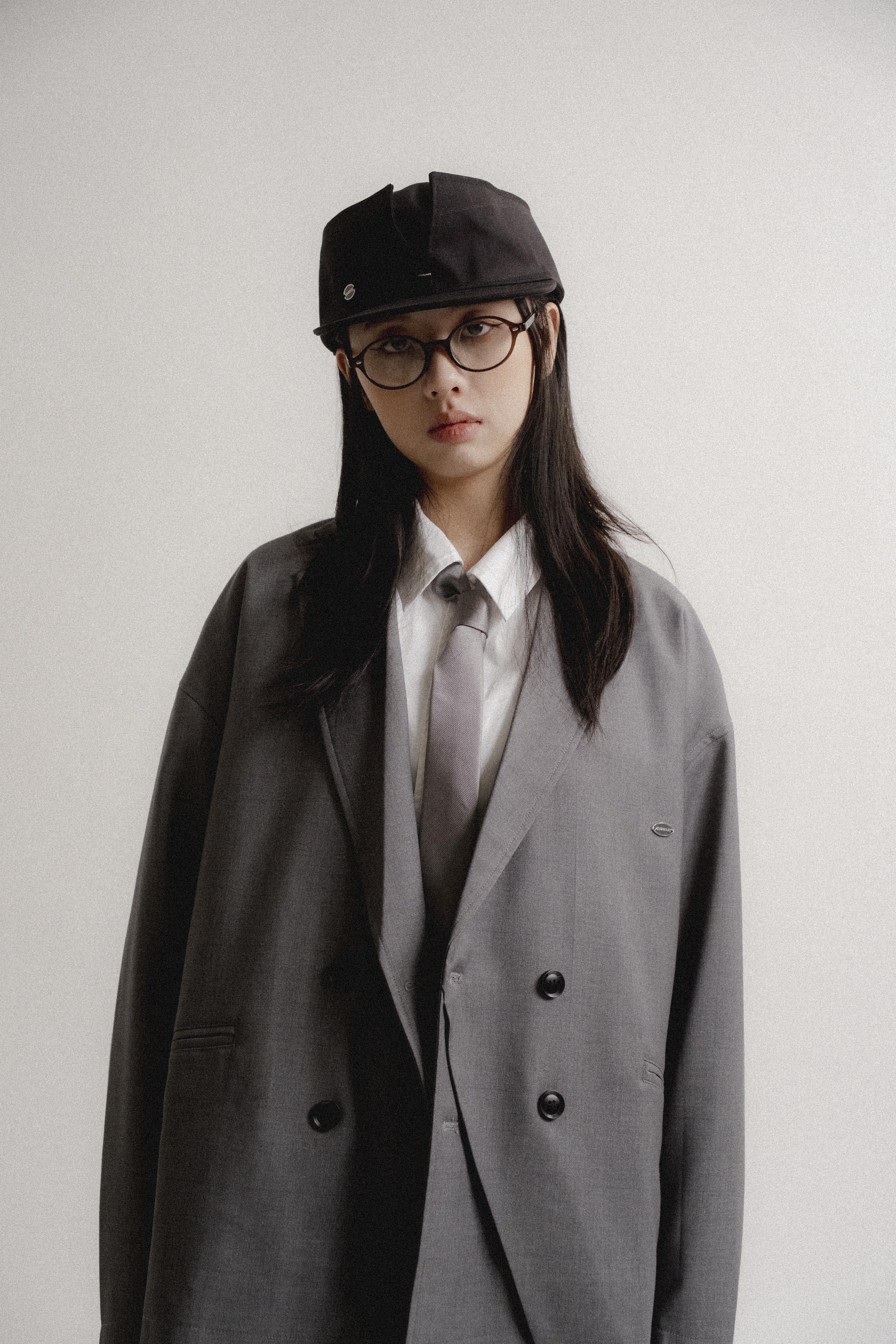 Dark Plaid Newsboy Cap | Black｜Hong Kong Original Design