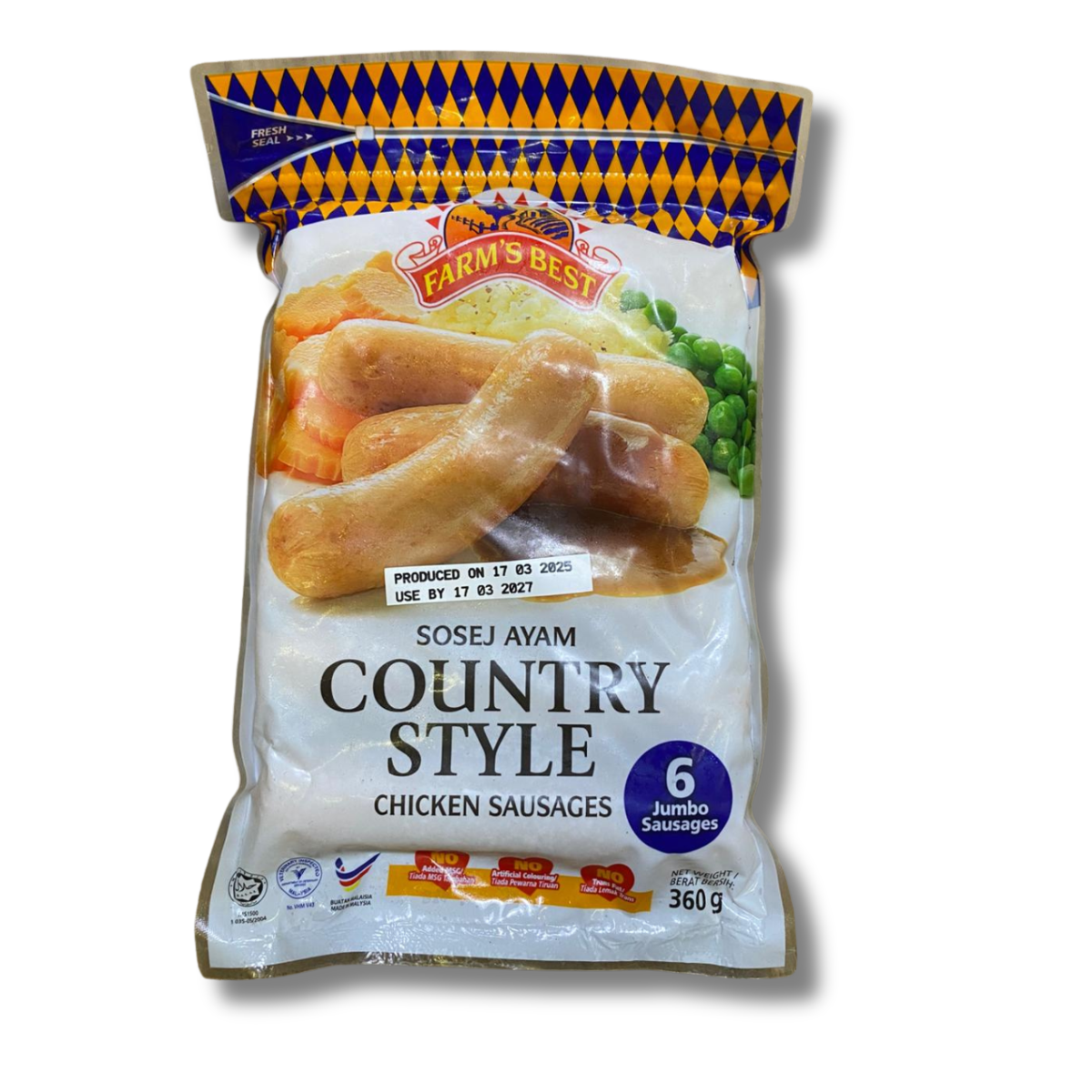 Farm's Best Chicken Jumbo Sausages 360g (/pack)