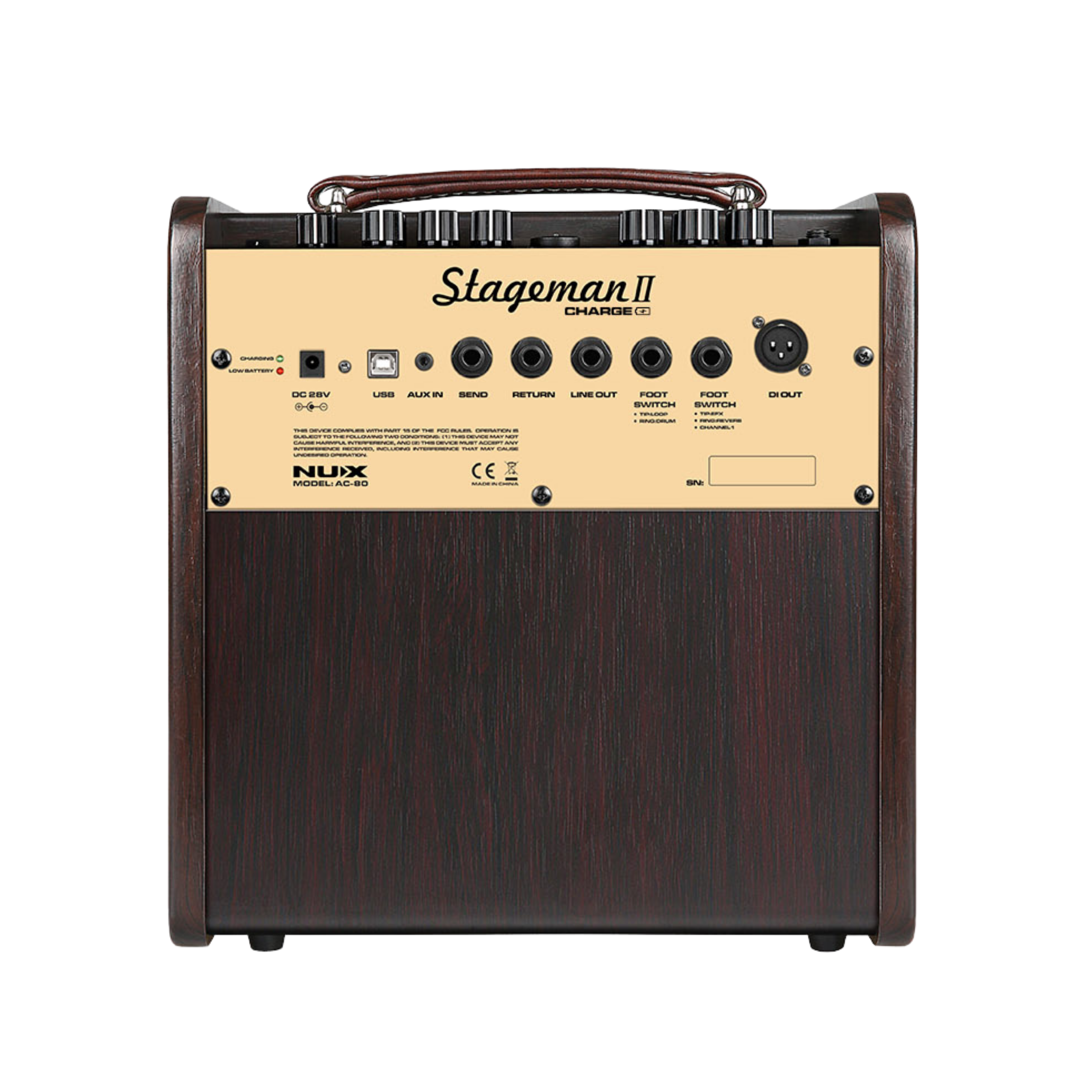 NUX NUX StagemanII AC-80 80瓦 木吉他音箱 藍芽APP控制 內建LOOP和鼓機 附NMP-2切換踏板 第 5 張圖片｜三峽吉他 / Bass