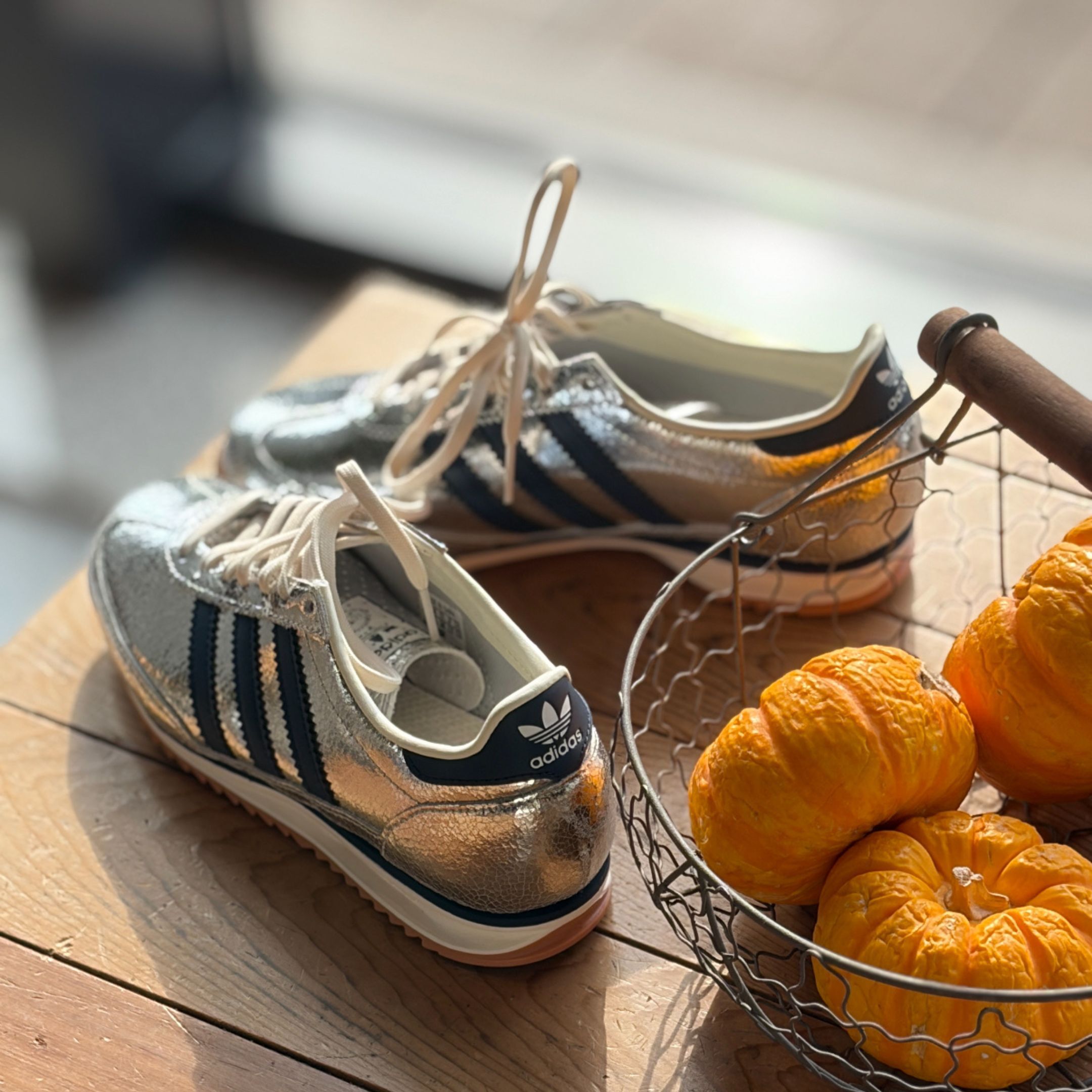 NICEDAY 代購 ADIDAS SL 72 OG 銀藍 銀 金屬 復古 皮革 運動 JH8654