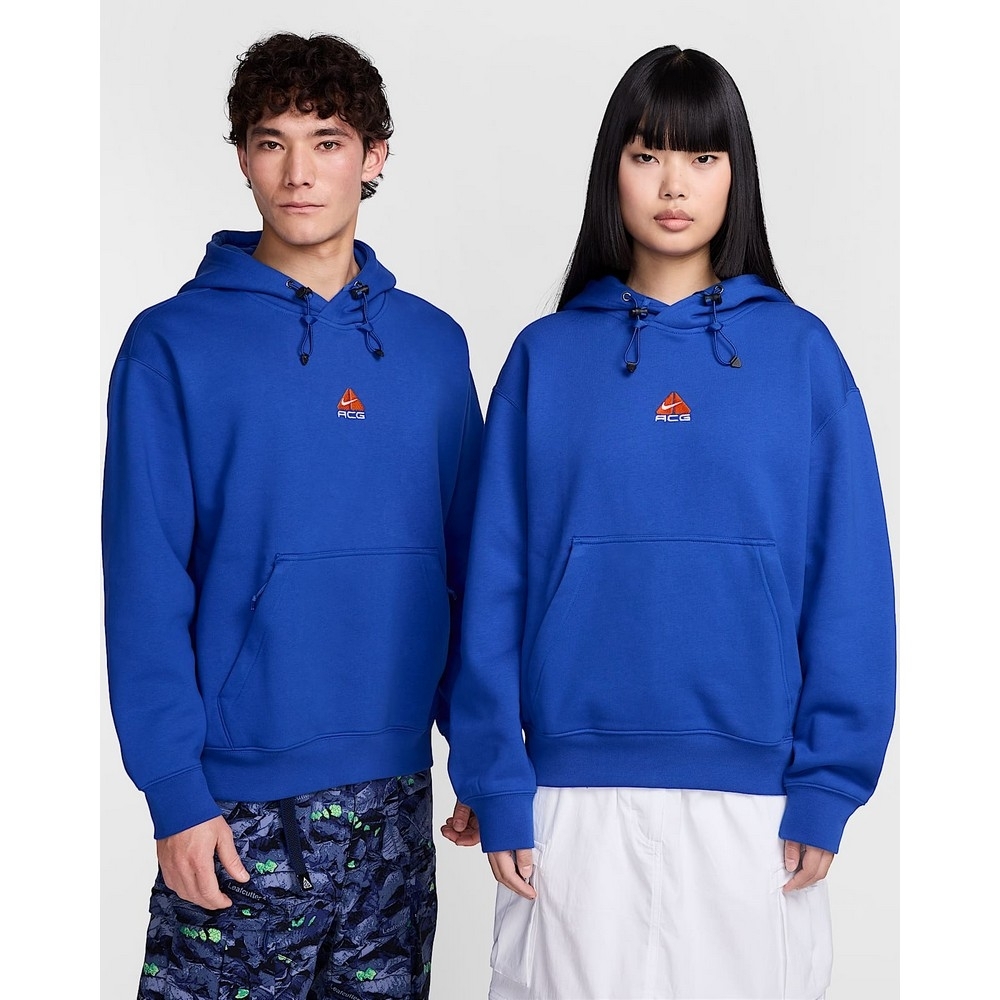 NIKE 帽T AS U ACG TF TUFF FLC PO HOODIE 刷毛 藍 男女 DH3088-480
