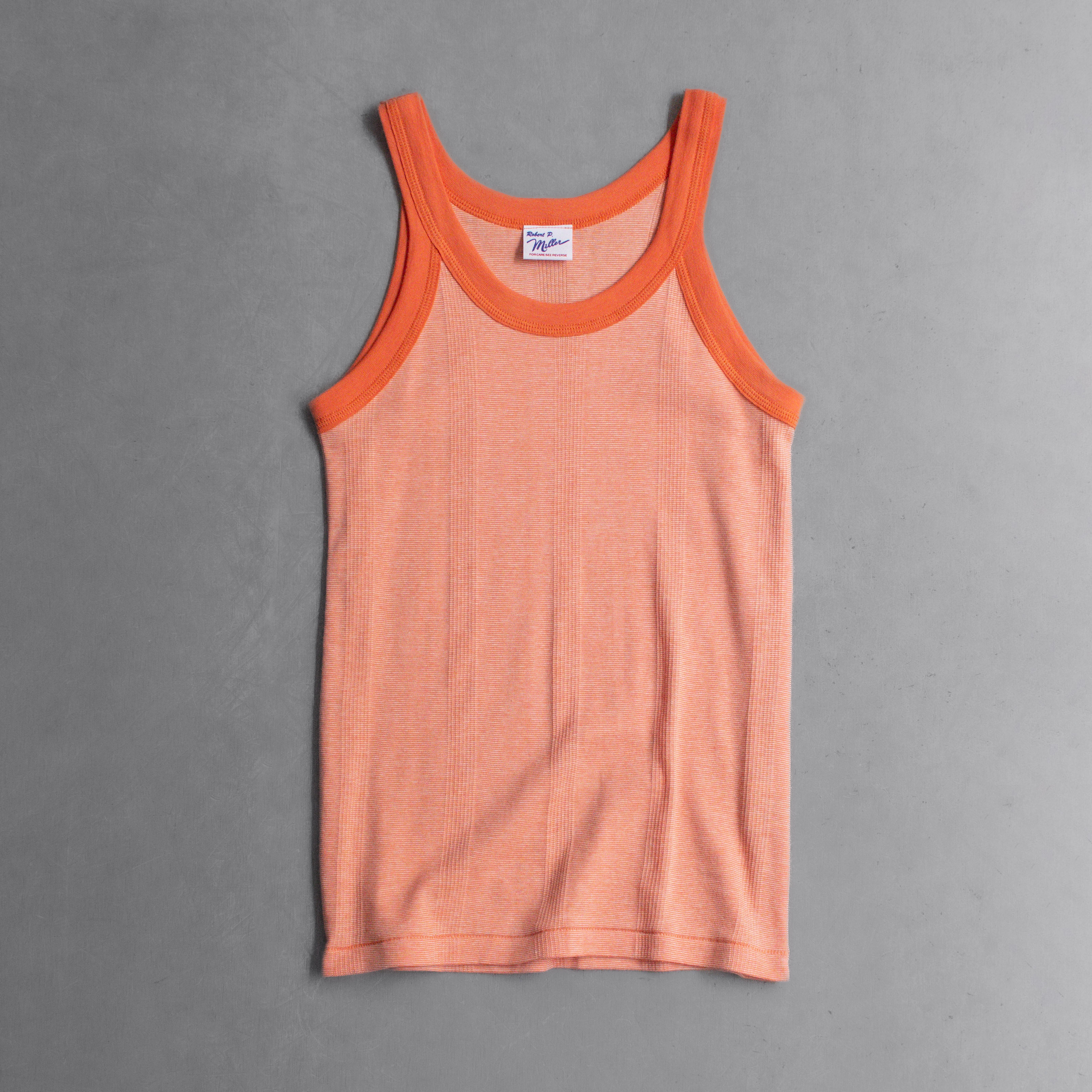 ROBERT P MILLER 831C ATHLETIC TANKTOP 滾邊 羅紋 背心