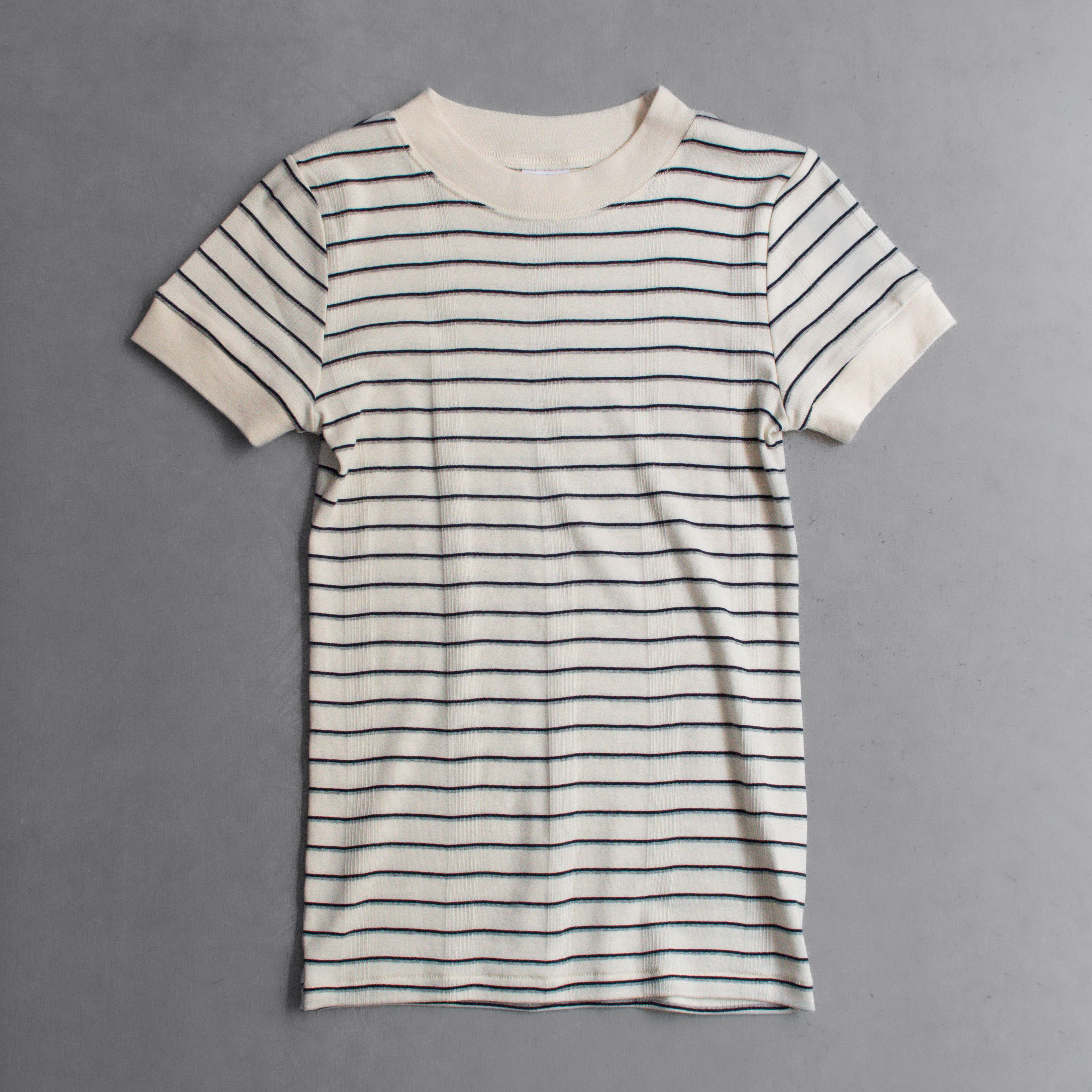 ROBERT P MILLER 829C MOCK NECK TEE 微高領 羅紋 短袖 T恤