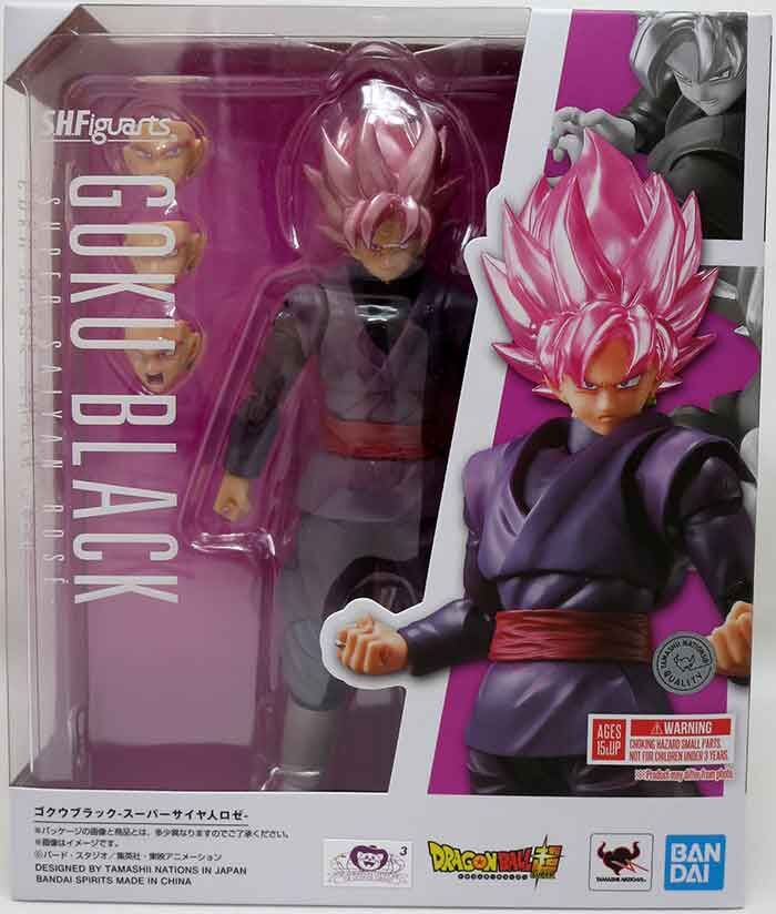 萬代 SHF 黑悟空 超級賽亞人桃紅 七龍珠 可動完成品