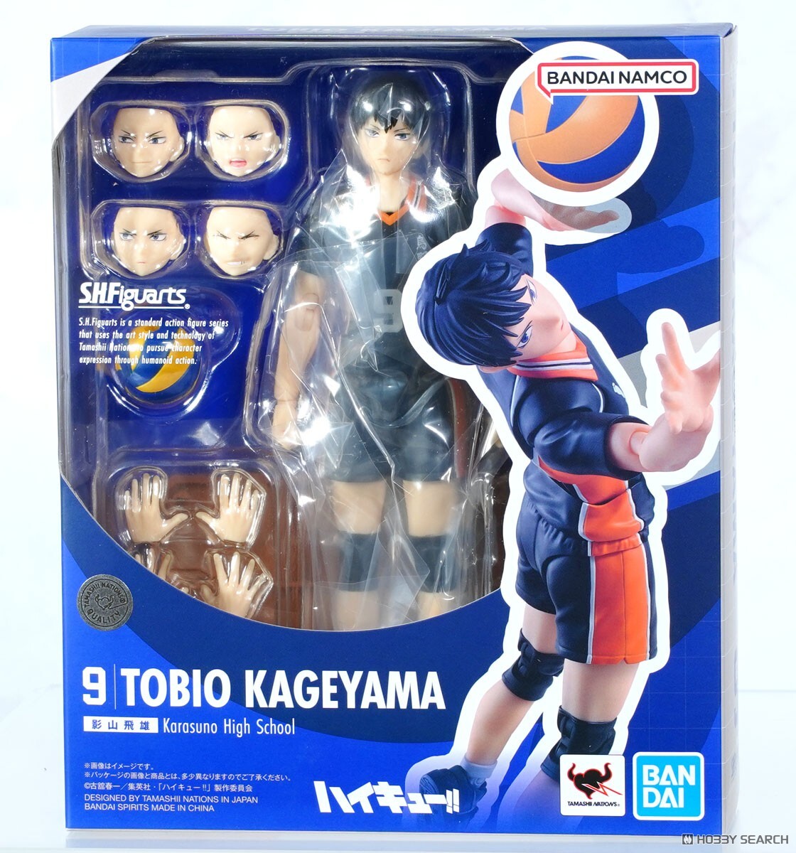 萬代 SHF 影山飛雄 排球少年 可動完成品
