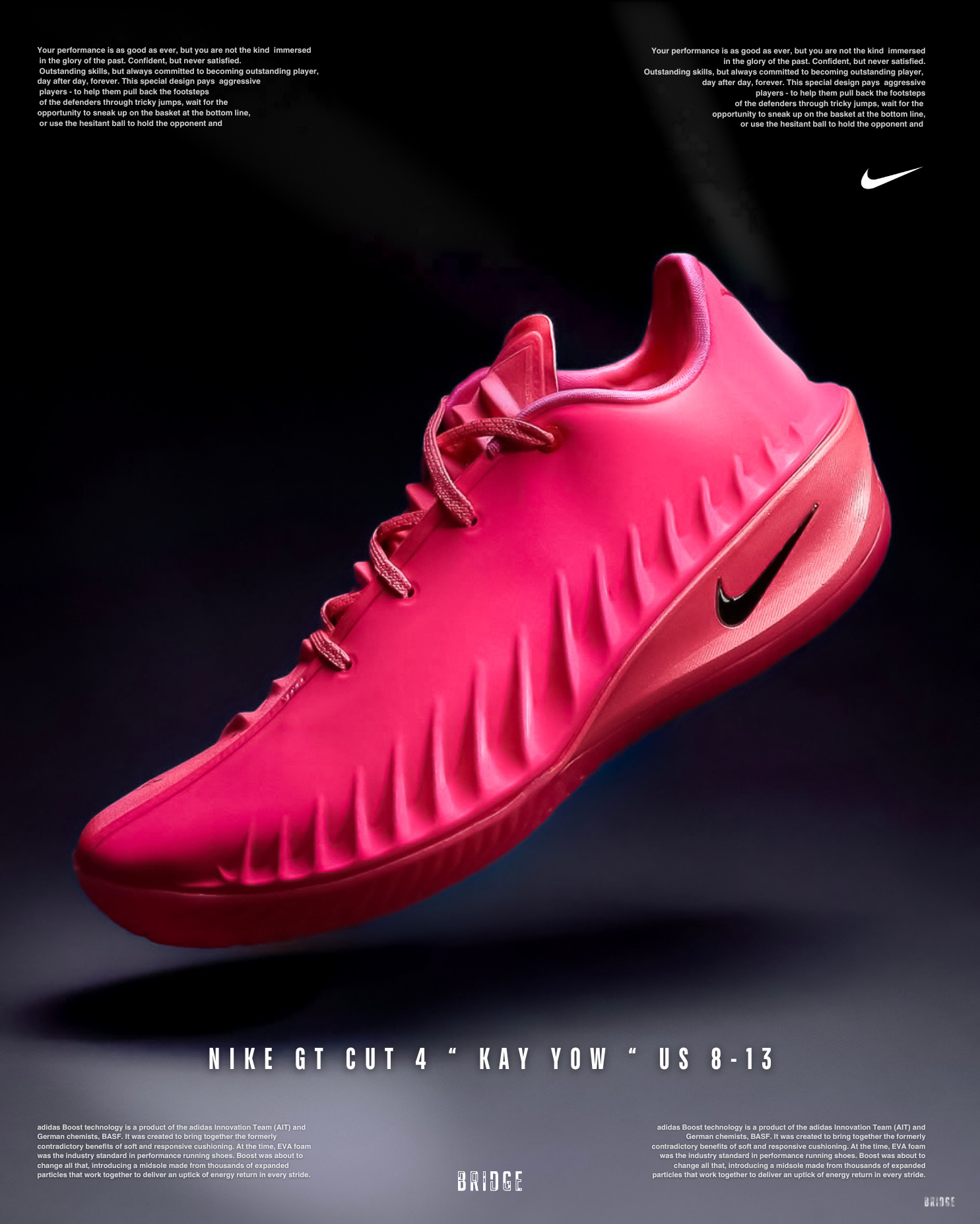 『限時 1日後調漲 』NIKE GT CUT 4 乳癌配色