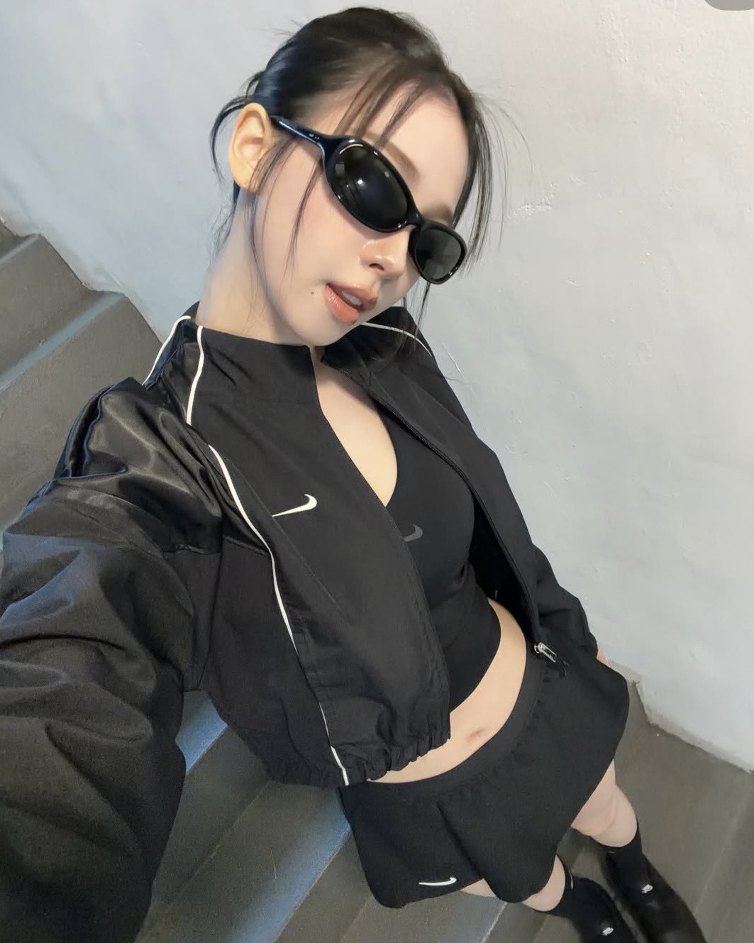 <我大卡姊有穿!>Nike As W Nsw Shrunken Trk Jkt Mod Black 防潑水 短版 運動 外套