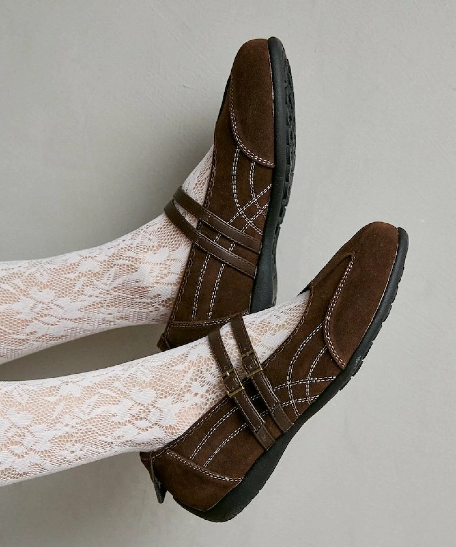 日本 MARY QUANT｜ 限量發售＊Faux Suede Mary Jane Sneakers (2 Colours)