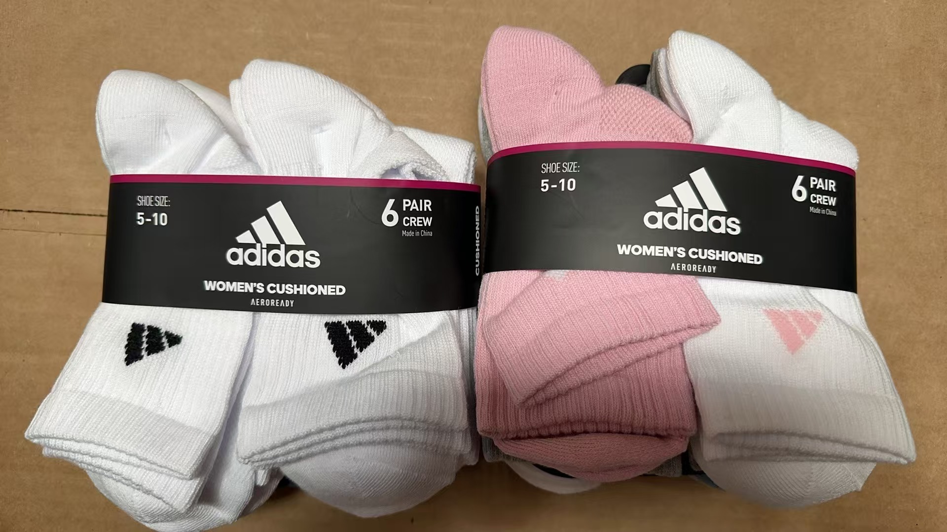 【直播】adidas LX032073 女裝運動長襪(6對裝)