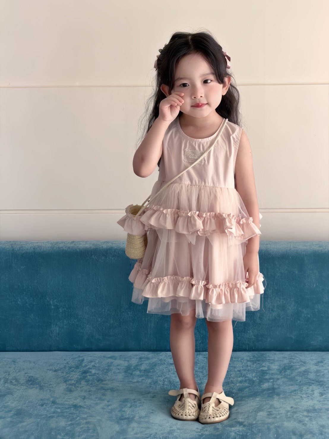 蕾絲蛋糕裙洋裝|含包