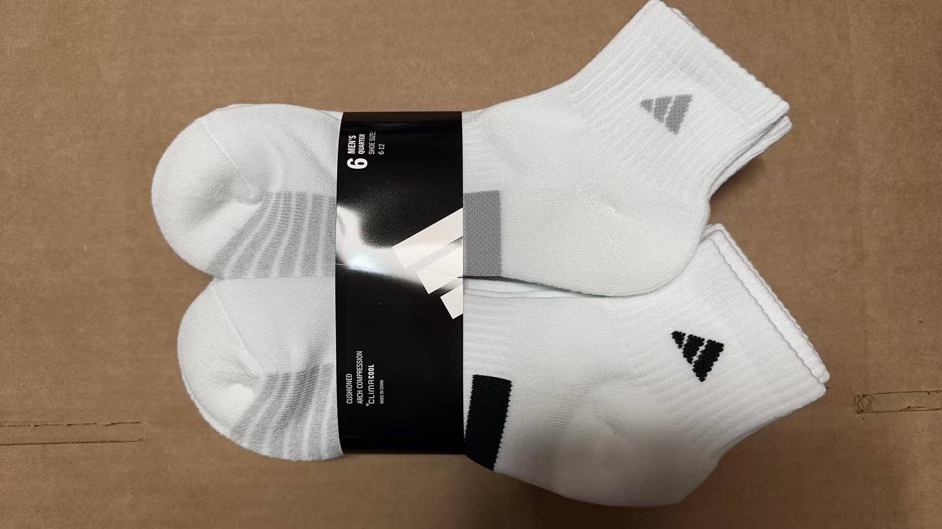 【直播】adidas LX032075 男裝中筒襪(6對裝)