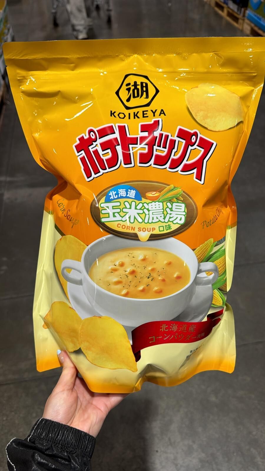 台灣COSTCO 湖池屋 北海道玉米濃湯口味洋芋片 500公克 (T3 CO879)