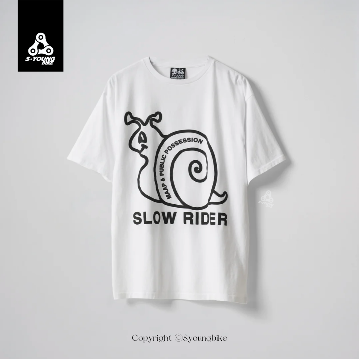聯名【MAAP】Public Possession Slow Rider Tee 休閒短T恤 / White