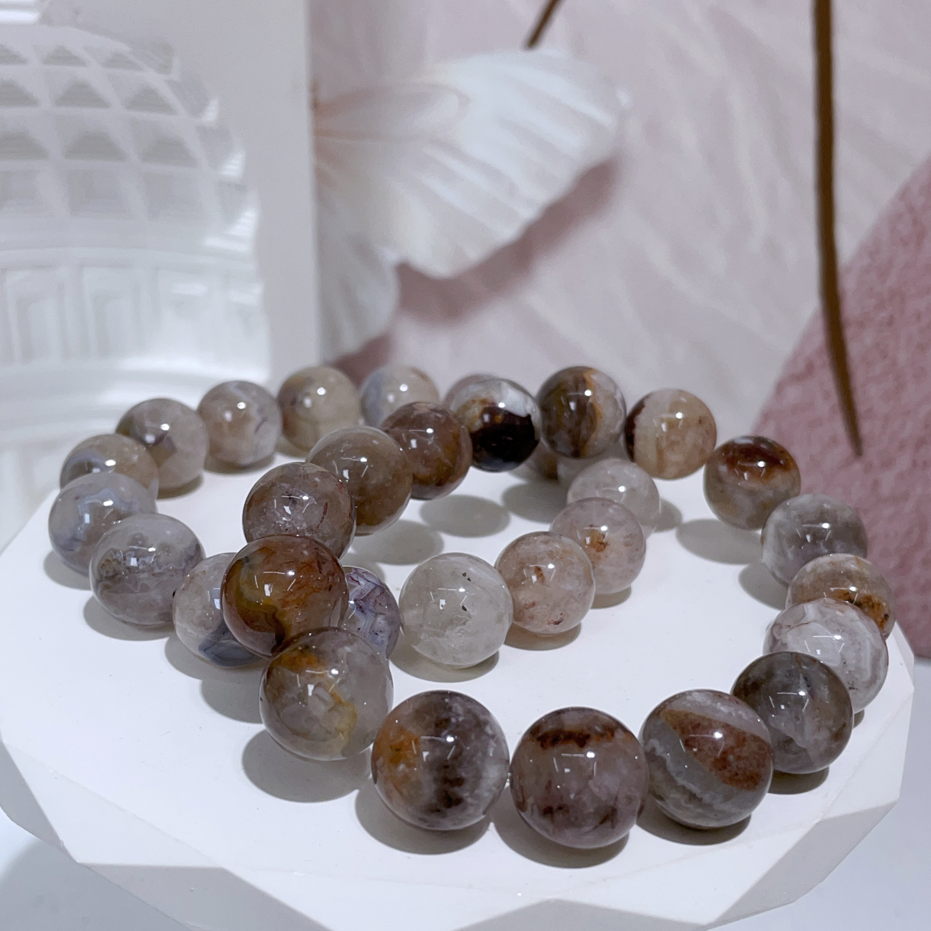 敦煌千層極光手串 13mm