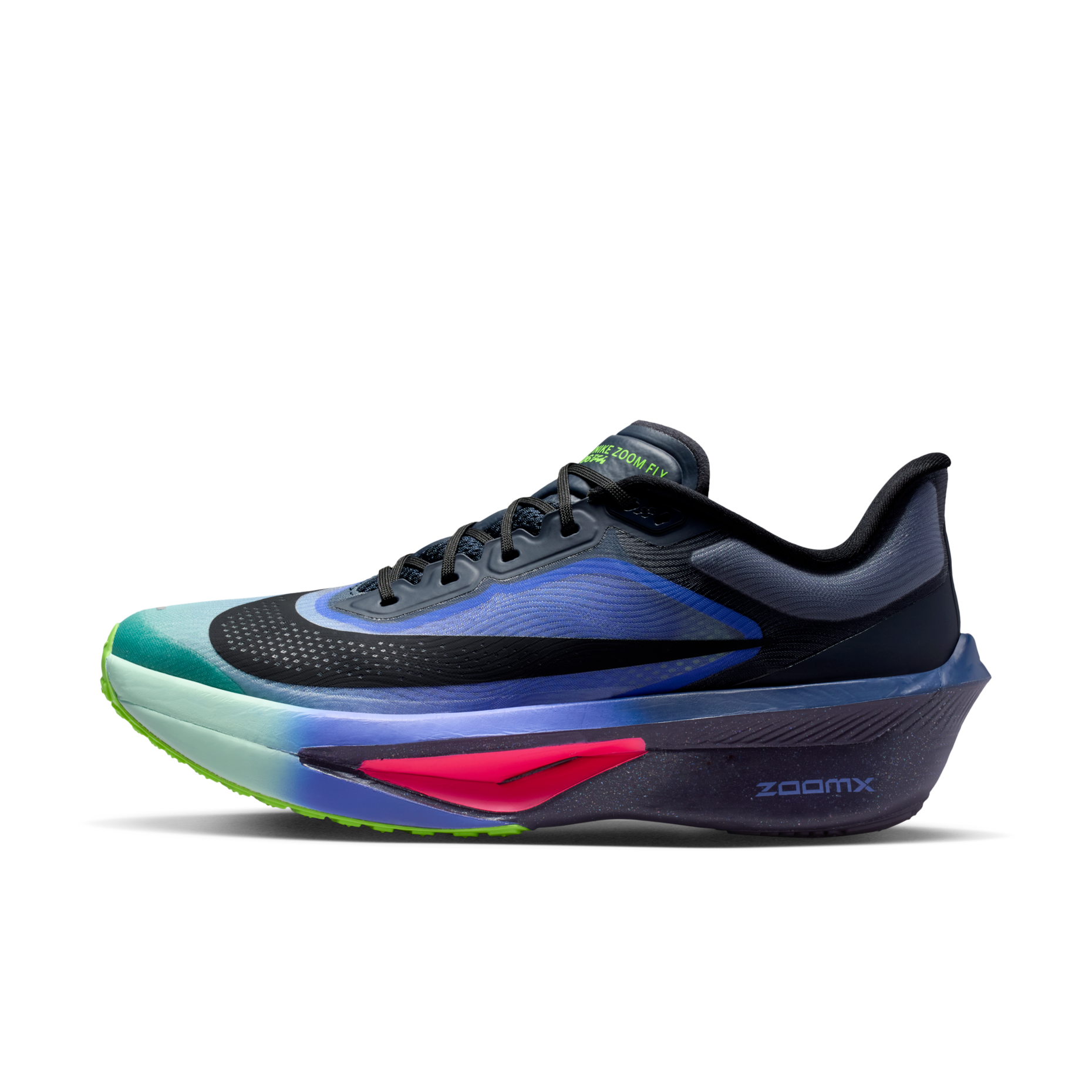 男鞋 NIKE ZOOM FLY 6 GLAM 藍綠黑 緩震 透氣 碳纖維 慢跑 運動鞋【IO9572-400】